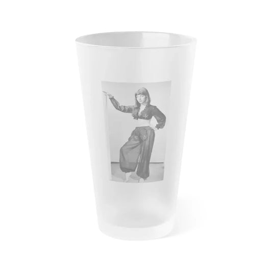 Joan Collins #18 (Vintage Female Icon) Frosted Pint Glass 16oz 16oz Frosted - Go Mug Yourself