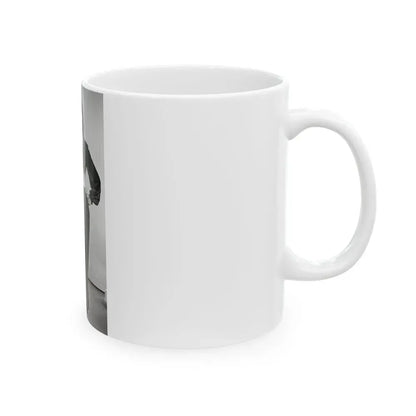 Joan Collins #18 (Vintage Female Icon) White Coffee Mug - Go Mug Yourself