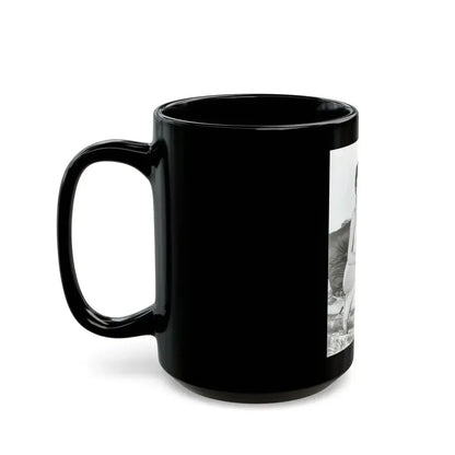 Joan Collins #20 (Vintage Female Icon) Black Coffee Mug - Go Mug Yourself