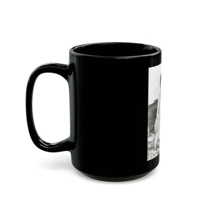 Joan Collins #20 (Vintage Female Icon) Black Coffee Mug - Go Mug Yourself