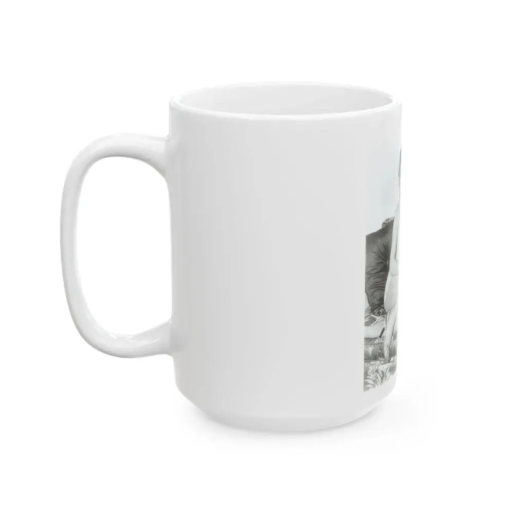 Joan Collins #20 (Vintage Female Icon) White Coffee Mug - Go Mug Yourself