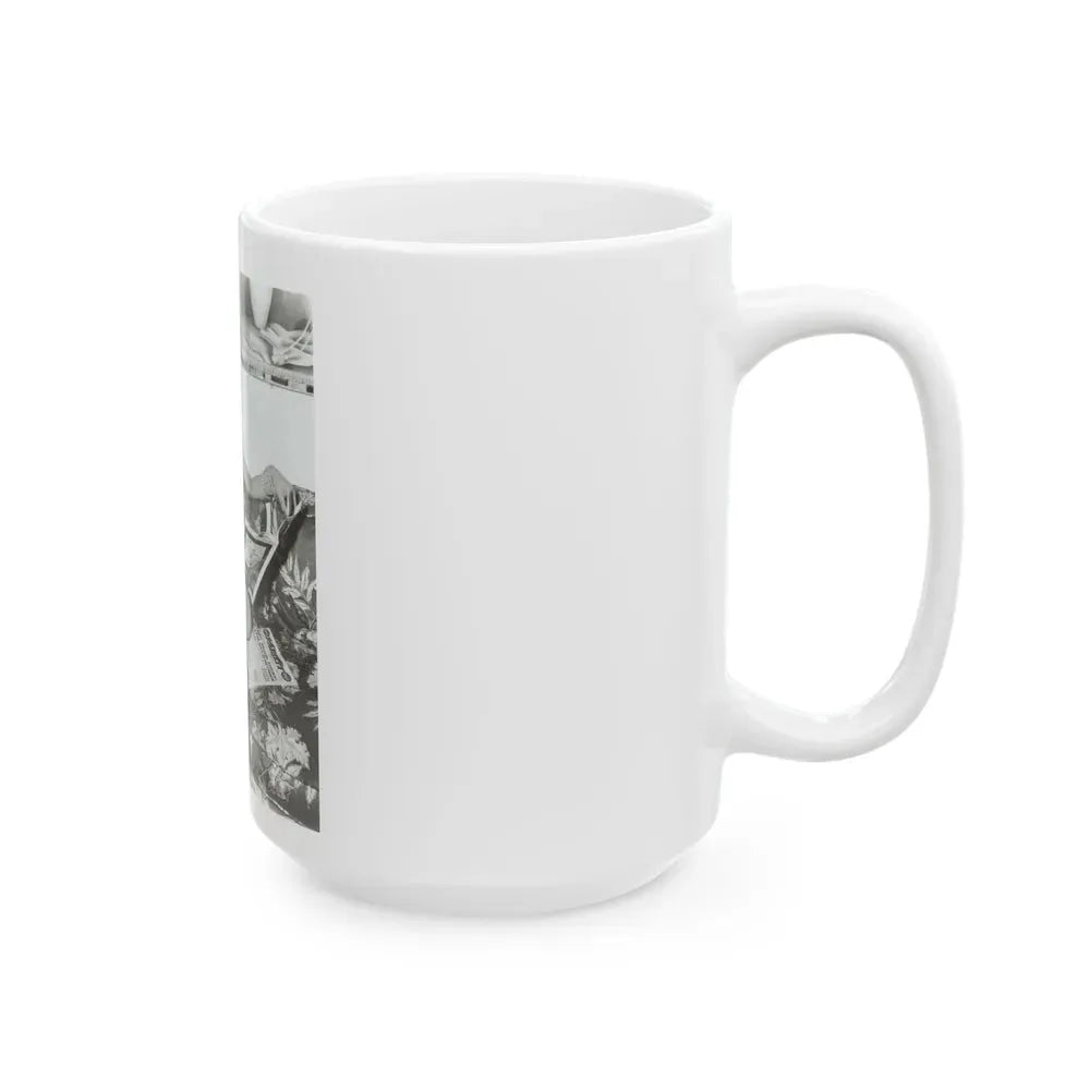 Joan Collins #20 (Vintage Female Icon) White Coffee Mug - Go Mug Yourself