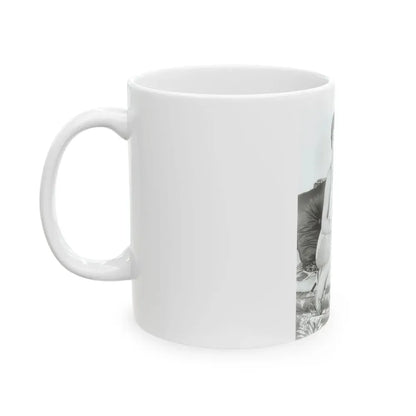 Joan Collins #20 (Vintage Female Icon) White Coffee Mug - Go Mug Yourself