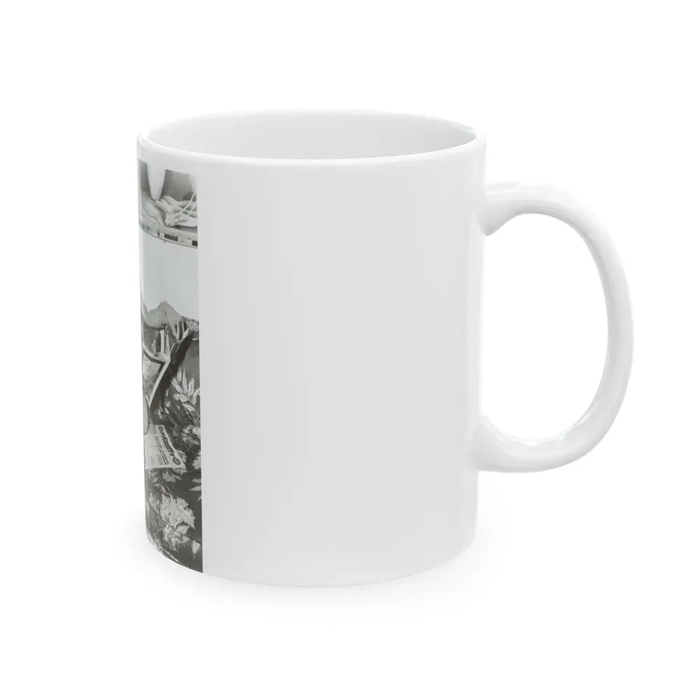 Joan Collins #20 (Vintage Female Icon) White Coffee Mug - Go Mug Yourself
