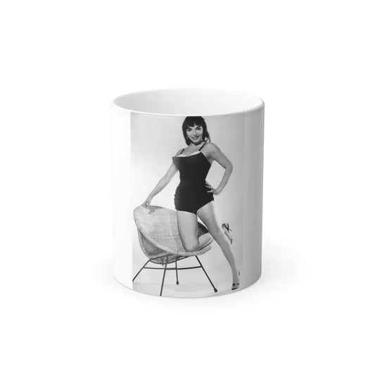 Joan Collins #21 (Vintage Female Icon) Color Changing Coffee Mug 11oz - Go Mug Yourself