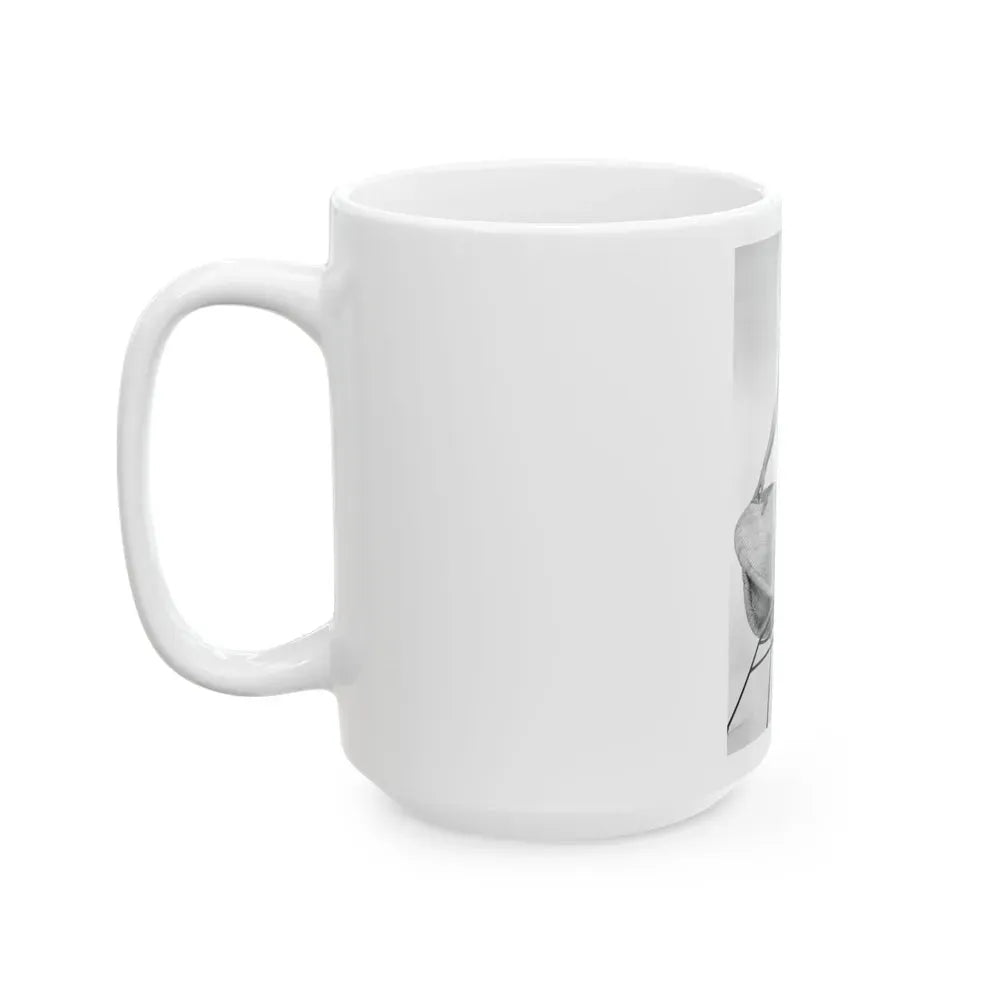 Joan Collins #21 (Vintage Female Icon) White Coffee Mug - Go Mug Yourself