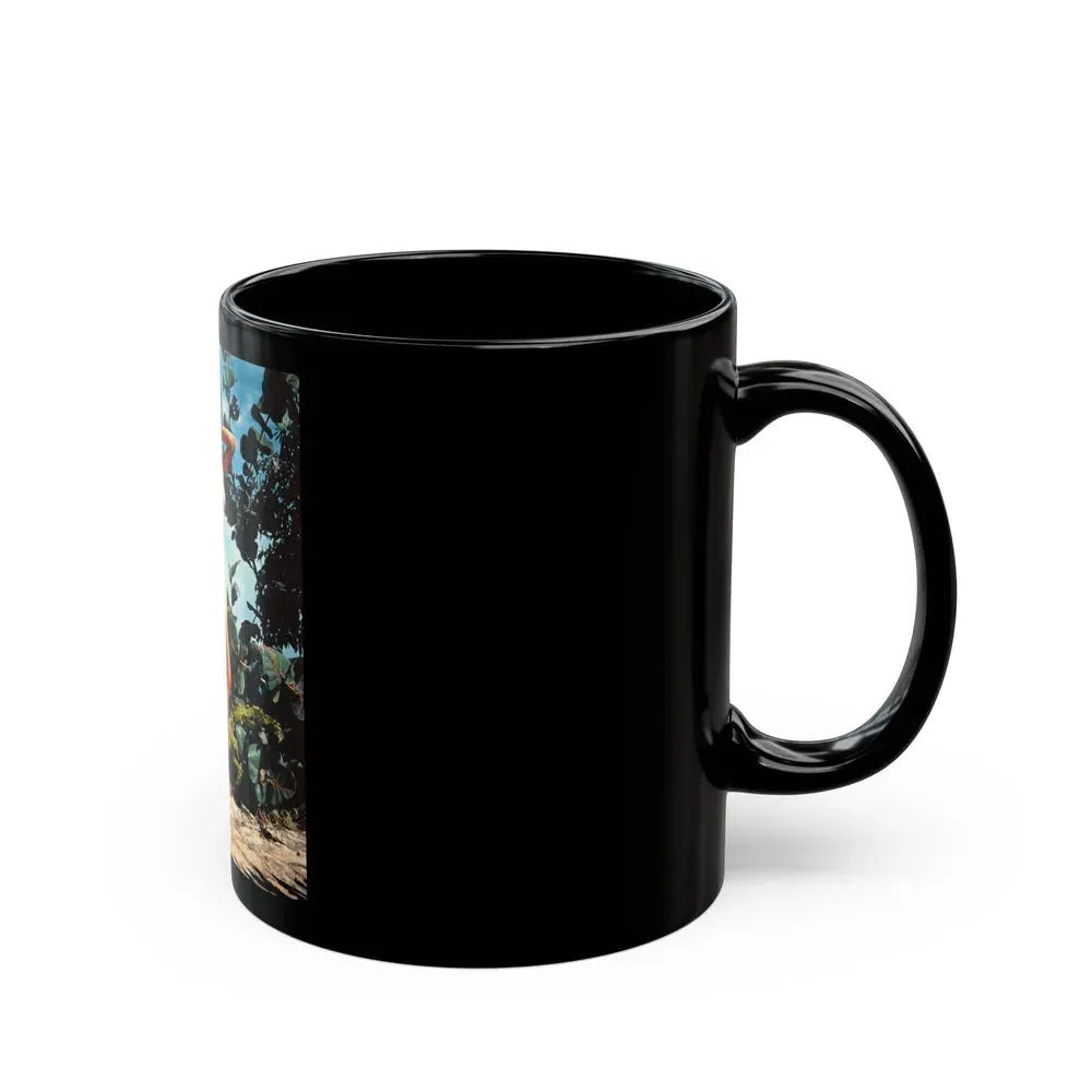 Joan Collins #22 (Vintage Female Icon) Black Coffee Mug - Go Mug Yourself