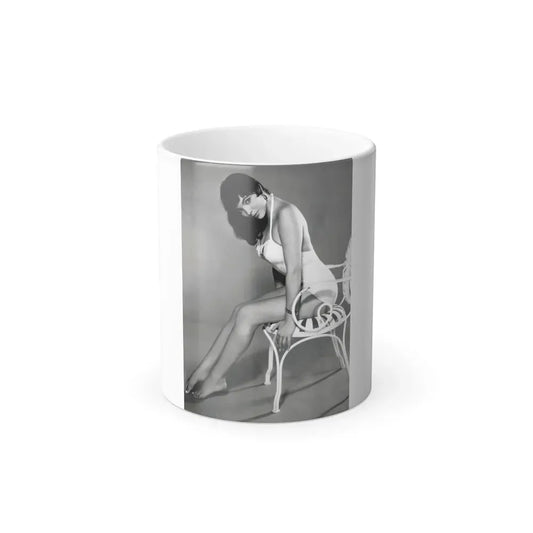 Joan Collins #23 (Vintage Female Icon) Color Changing Coffee Mug 11oz - Go Mug Yourself