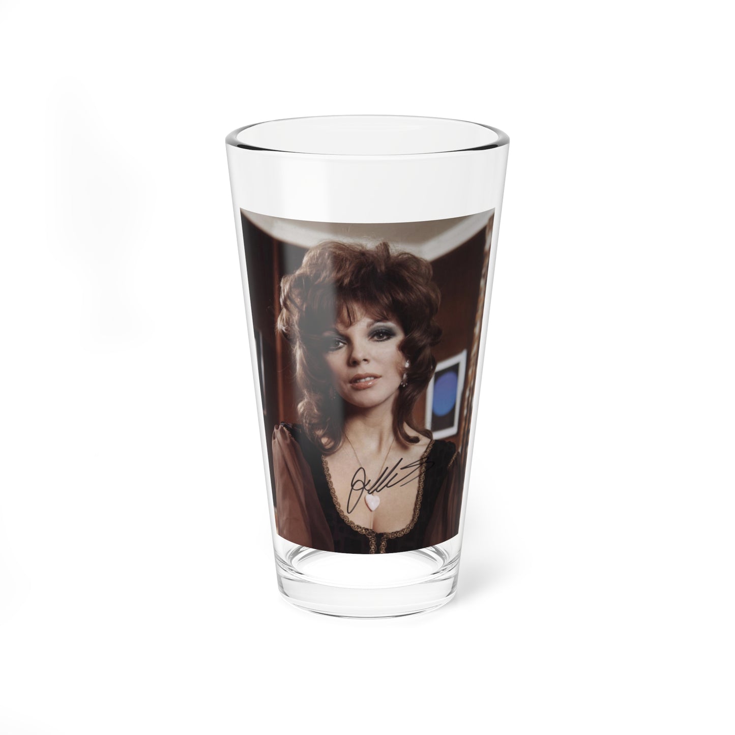 Joan Collins #252 (Vintage Female Icon) Pint Glass 16oz-16oz-Go Mug Yourself