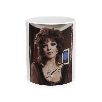 Joan Collins #252 (Vintage Female Icon) White Coffee Mug 11oz - Go Mug Yourself