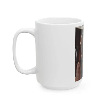 Joan Collins #252 (Vintage Female Icon) White Coffee Mug - Go Mug Yourself