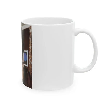 Joan Collins #252 (Vintage Female Icon) White Coffee Mug - Go Mug Yourself
