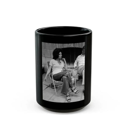 Joan Collins #27 (Vintage Female Icon) Black Coffee Mug 15oz - Go Mug Yourself