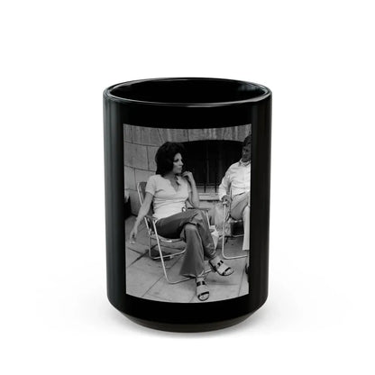 Joan Collins #27 (Vintage Female Icon) Black Coffee Mug 15oz - Go Mug Yourself