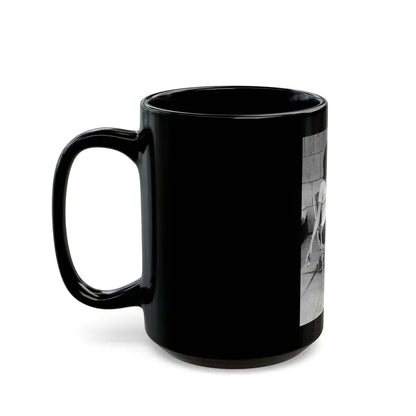 Joan Collins #27 (Vintage Female Icon) Black Coffee Mug - Go Mug Yourself