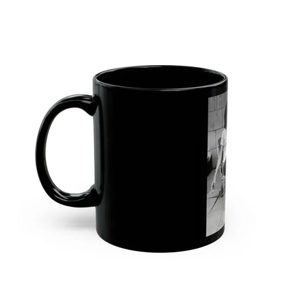 Joan Collins #27 (Vintage Female Icon) Black Coffee Mug - Go Mug Yourself
