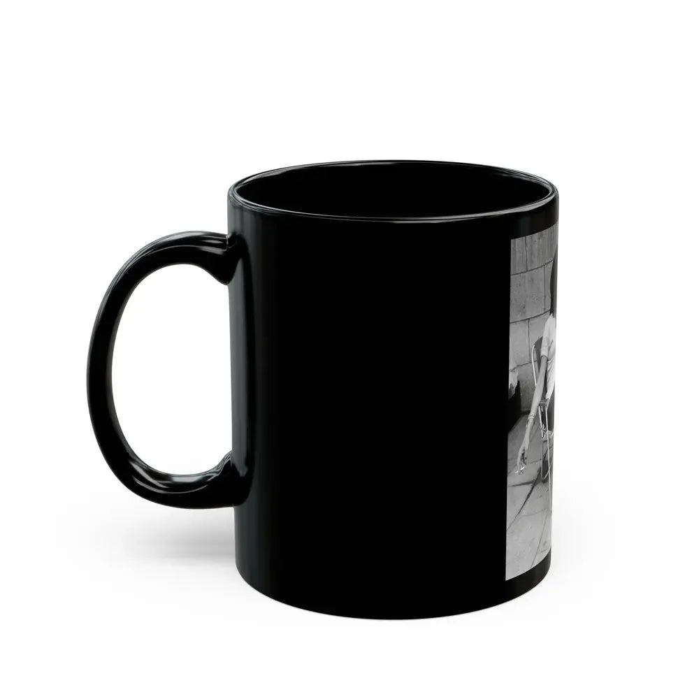Joan Collins #27 (Vintage Female Icon) Black Coffee Mug - Go Mug Yourself