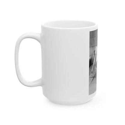 Joan Collins #27 (Vintage Female Icon) White Coffee Mug - Go Mug Yourself