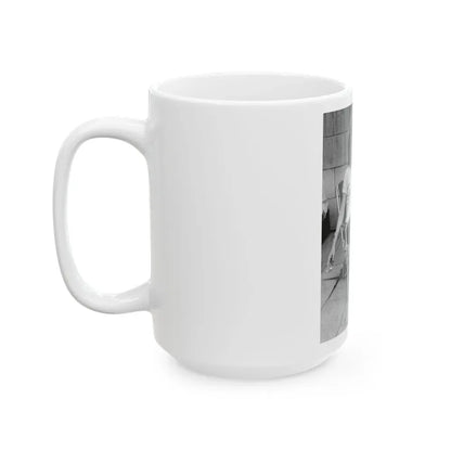 Joan Collins #27 (Vintage Female Icon) White Coffee Mug - Go Mug Yourself