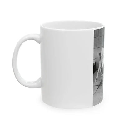 Joan Collins #27 (Vintage Female Icon) White Coffee Mug - Go Mug Yourself