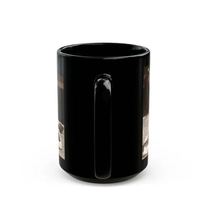 Joan Collins #28 (Vintage Female Icon) Black Coffee Mug - Go Mug Yourself