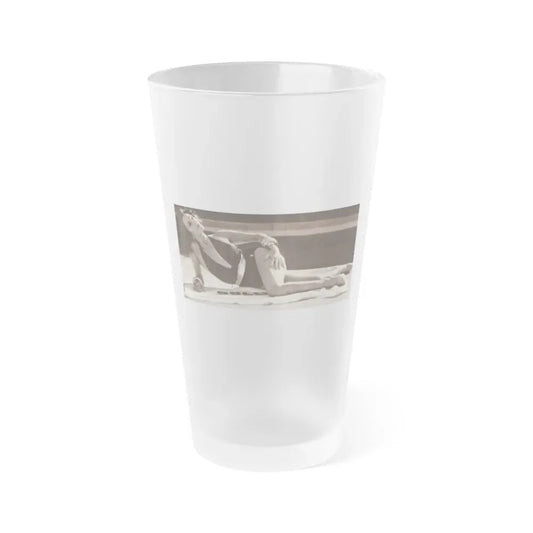 Joan Collins #28 (Vintage Female Icon) Frosted Pint Glass 16oz 16oz Frosted - Go Mug Yourself