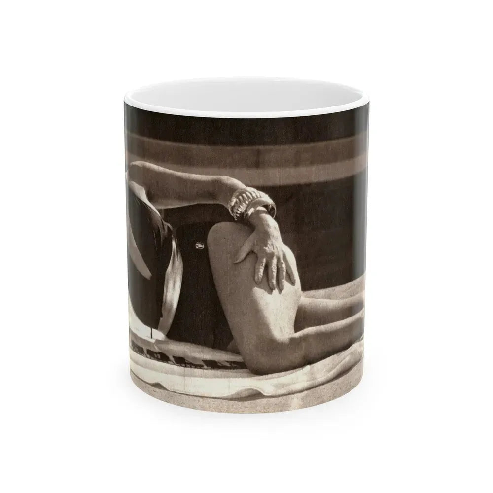 Joan Collins #28 (Vintage Female Icon) White Coffee Mug 11oz - Go Mug Yourself