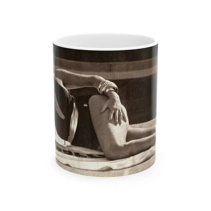 Joan Collins #28 (Vintage Female Icon) White Coffee Mug 11oz - Go Mug Yourself