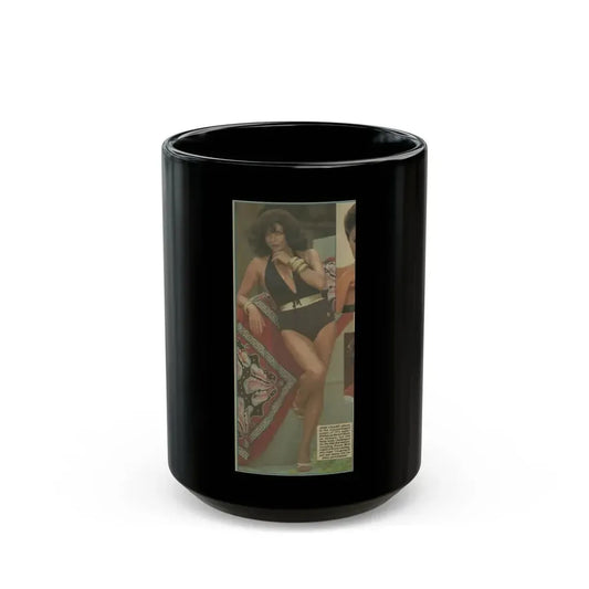 Joan Collins #316 (Vintage Female Icon) Black Coffee Mug 15oz - Go Mug Yourself