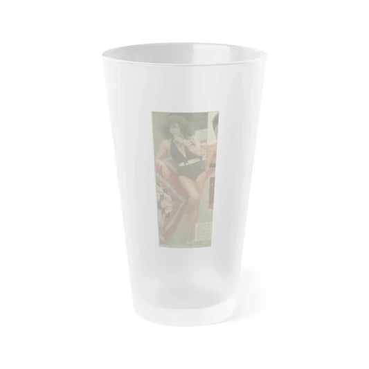 Joan Collins #316 (Vintage Female Icon) Frosted Pint Glass 16oz 16oz Frosted - Go Mug Yourself
