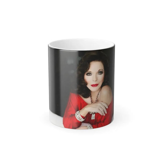 Joan Collins #327 (Vintage Female Icon) Color Changing Coffee Mug 11oz - Go Mug Yourself