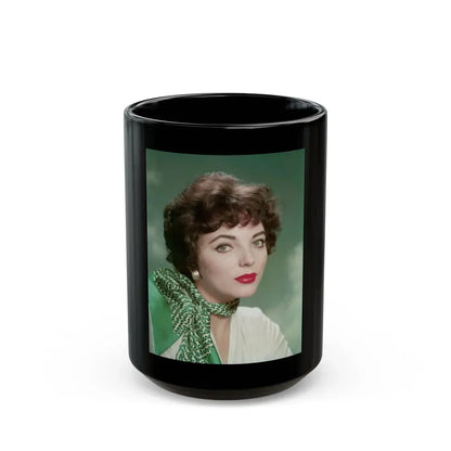 Joan Collins #328 (Vintage Female Icon) Black Coffee Mug 15oz - Go Mug Yourself