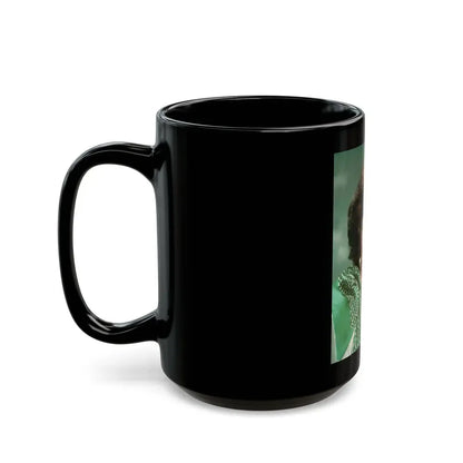Joan Collins #328 (Vintage Female Icon) Black Coffee Mug - Go Mug Yourself