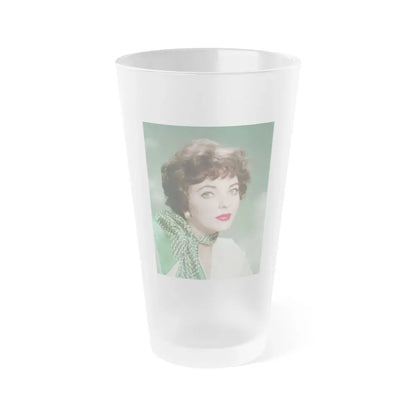 Joan Collins #328 (Vintage Female Icon) Frosted Pint Glass 16oz 16oz Frosted - Go Mug Yourself