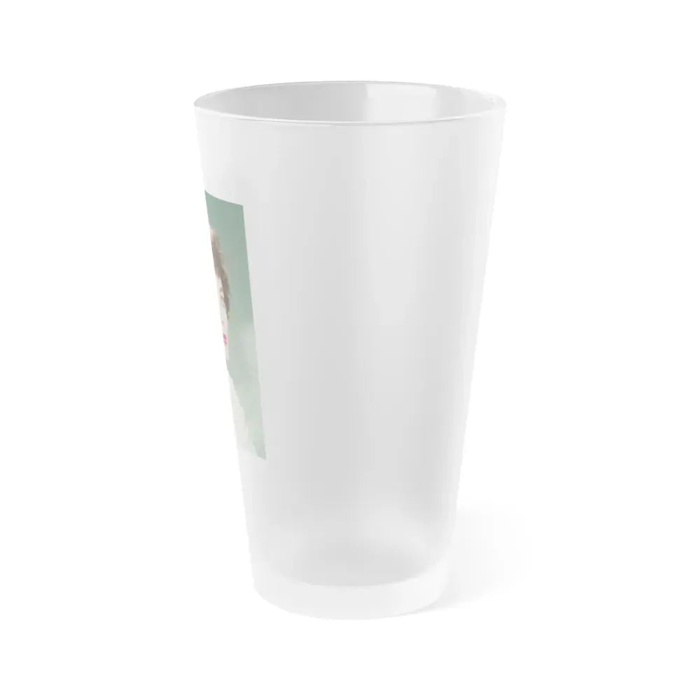 Joan Collins #328 (Vintage Female Icon) Frosted Pint Glass 16oz - Go Mug Yourself