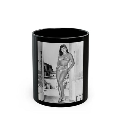 Joan Collins #34 (Vintage Female Icon) Black Coffee Mug 11oz - Go Mug Yourself