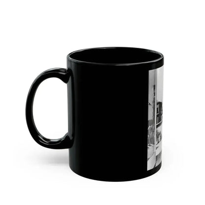 Joan Collins #34 (Vintage Female Icon) Black Coffee Mug - Go Mug Yourself