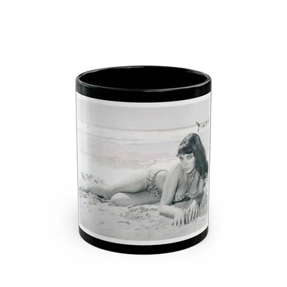 Joan Collins #347 (Vintage Female Icon) Black Coffee Mug 11oz - Go Mug Yourself