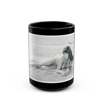 Joan Collins #347 (Vintage Female Icon) Black Coffee Mug 15oz - Go Mug Yourself