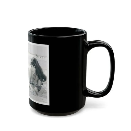 Joan Collins #347 (Vintage Female Icon) Black Coffee Mug - Go Mug Yourself