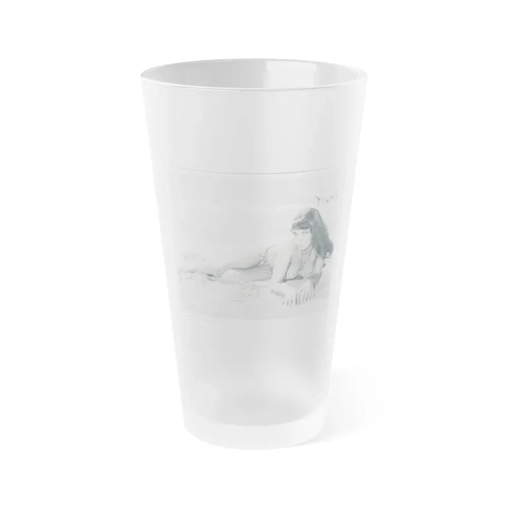 Joan Collins #347 (Vintage Female Icon) Frosted Pint Glass 16oz 16oz Frosted - Go Mug Yourself