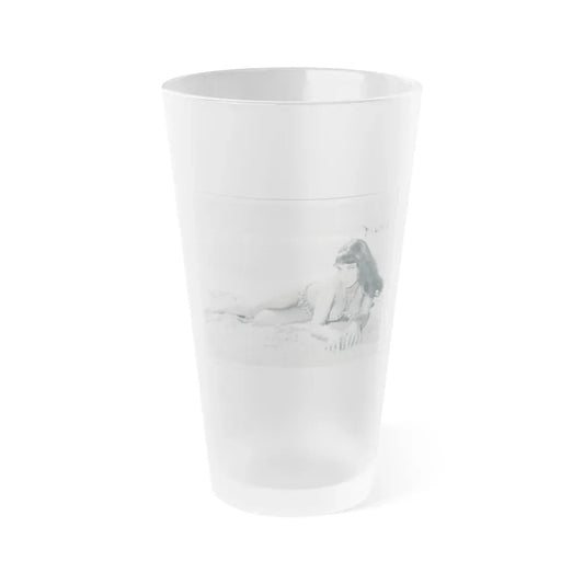 Joan Collins #347 (Vintage Female Icon) Frosted Pint Glass 16oz 16oz Frosted - Go Mug Yourself