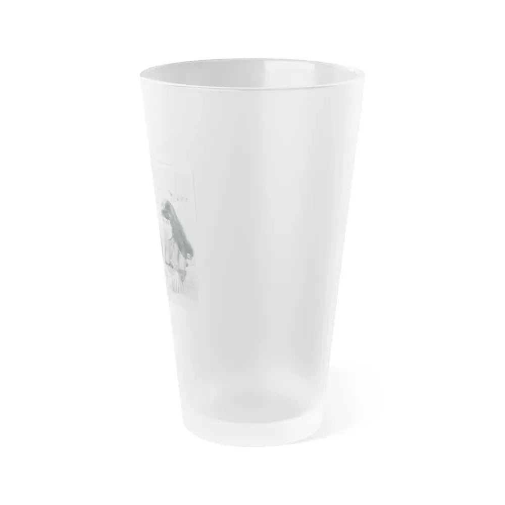 Joan Collins #347 (Vintage Female Icon) Frosted Pint Glass 16oz - Go Mug Yourself