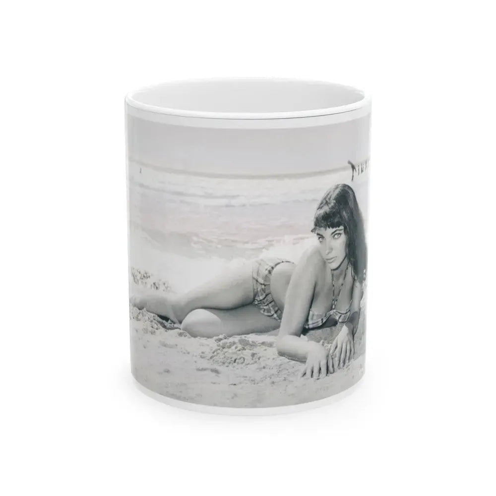 Joan Collins #347 (Vintage Female Icon) White Coffee Mug 11oz - Go Mug Yourself