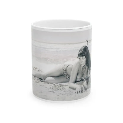 Joan Collins #347 (Vintage Female Icon) White Coffee Mug 11oz - Go Mug Yourself