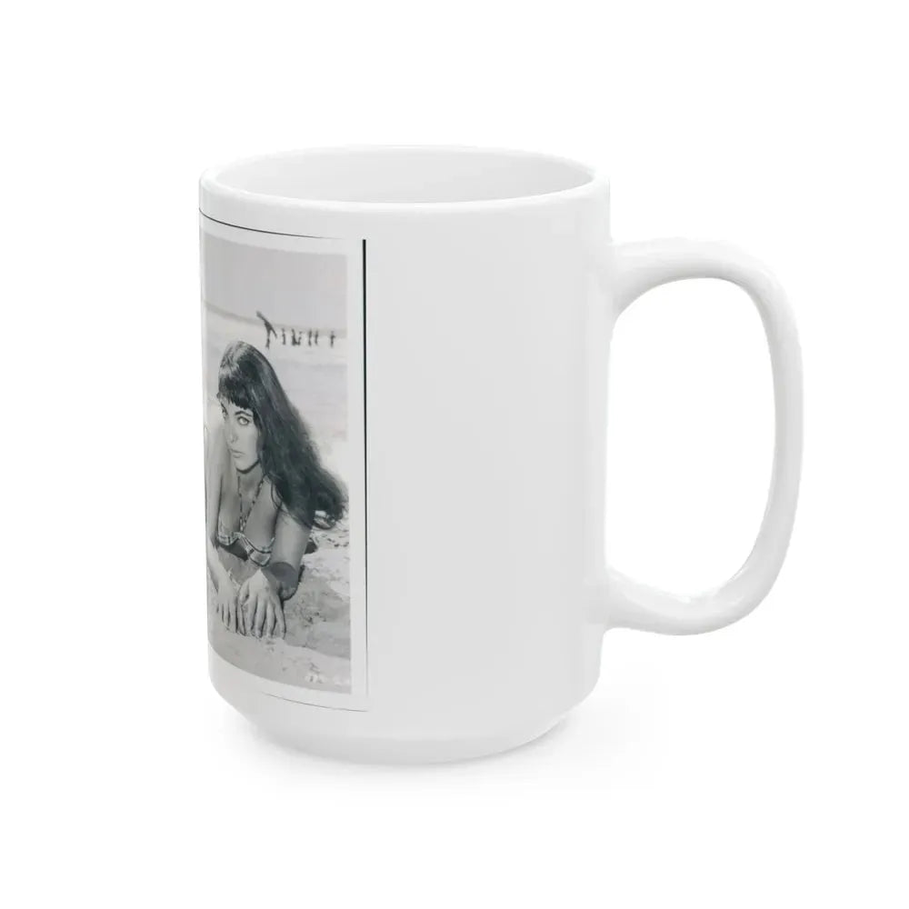 Joan Collins #347 (Vintage Female Icon) White Coffee Mug - Go Mug Yourself