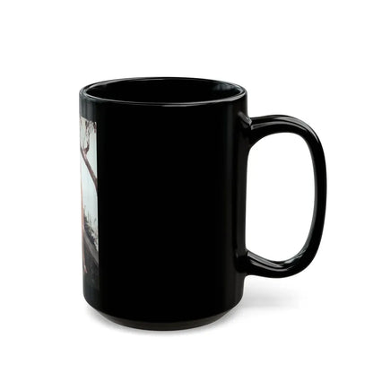 Joan Collins #35 (Vintage Female Icon) Black Coffee Mug - Go Mug Yourself
