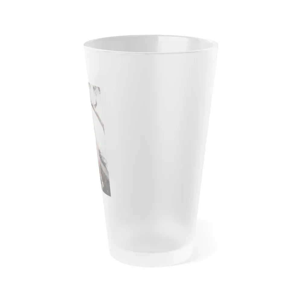 Joan Collins #35 (Vintage Female Icon) Frosted Pint Glass 16oz - Go Mug Yourself