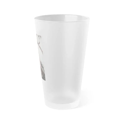 Joan Collins #35 (Vintage Female Icon) Frosted Pint Glass 16oz - Go Mug Yourself