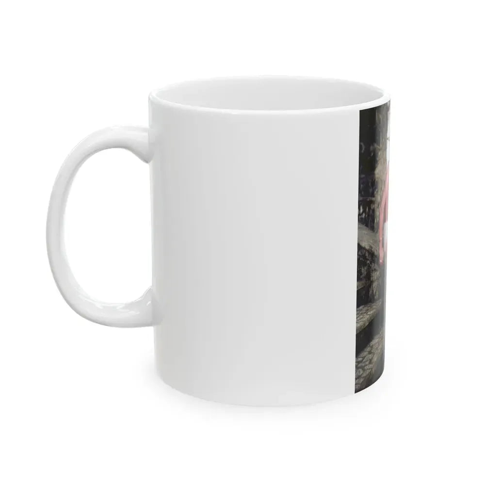 Joan Collins #35 (Vintage Female Icon) White Coffee Mug - Go Mug Yourself